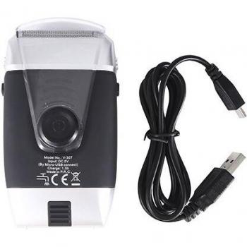 Rasoir à barbe zéro mm avec fonction tondeuse, rechargeable