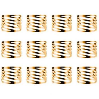 Conjunto de 12 Anillos de Servilleta y Toallas de Cocina