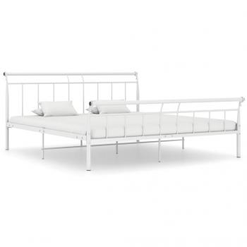 Cama de metal blanco 180x200 cm