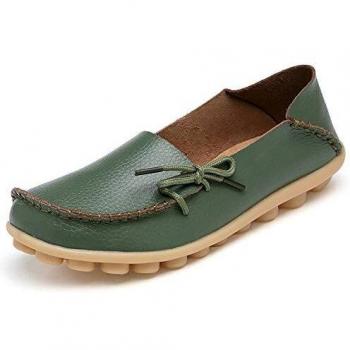 Eagsouni Damen Halbschuhe Casual Slippers, Armee Grün A, 40 EU