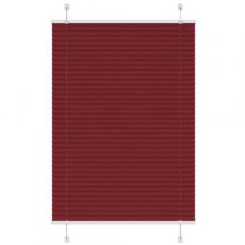 VidaXL 100x150 cm Bordeaux Red Pleated Shade