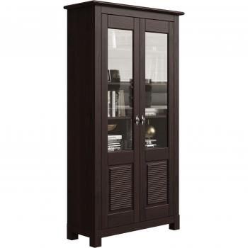 Kiefer‑Vitrine „Rauna“ (B:96 × H:180 × T:38 cm) – Home Affaire