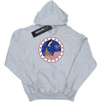 NASA Classic Rocket 76 Damen-Kapuzenpullover S Weiß
