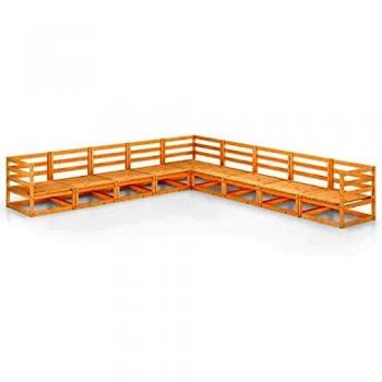 VidaXL 9-tlg. Lounge-Set Garten aus Kiefernholz