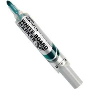 2 x Pentel Whiteboardmarker Maxiflo 2,5mm Rundspitze grün