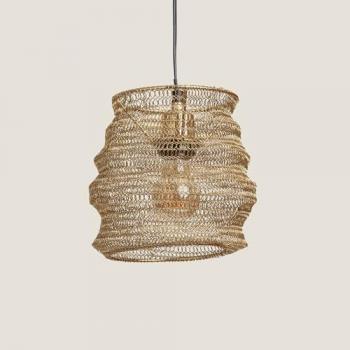 Suspension Métal Kimolos Doré Design Unique 40W E27