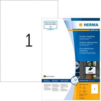 HERMA Outdoor-Etiketten Wetterfest A4 210x297 mm