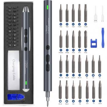 Kit 28/62 de Destornilladores Eléctricos Inalámbricos y Mini Brocas