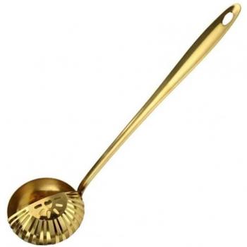 Durable Dual-Color Pot Spoon Strainer
