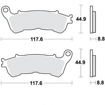 Plaquettes de frein TRW MCB776SRM