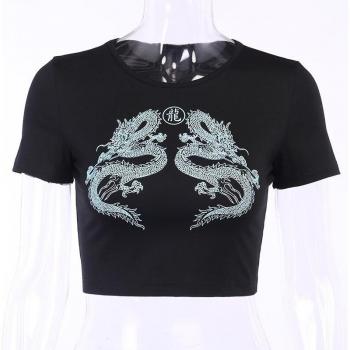 Manga Corta Dragón Streetwear