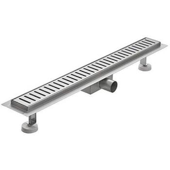 Canalina di scarico doccia in acciaio inox 80 cm mod. Stripe