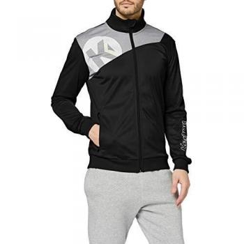 Kempa Core 2.0 Poly Jacke für Herren, schwarz/Dunkelgrau Melange, M