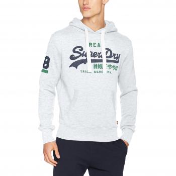 Sudadera para Hombre Superdry M20026MPF2, Gris (Ice Marl), Talla S