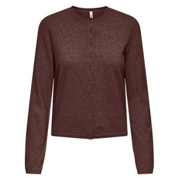 Damen-Strickjacke „Only Loyal“ – Hellgrau, gestreiftes Muster