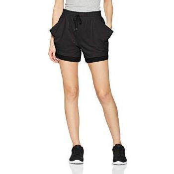 Schwarzer PUMA SoftSports Damen‑Shorty mit Jogginghosen‑Stil, Size S
