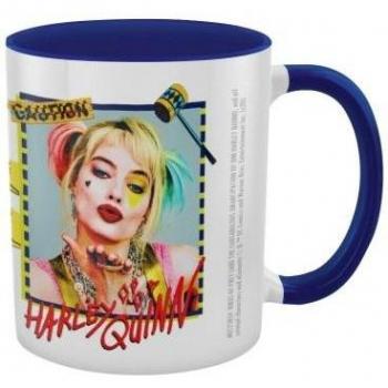 Café mug Birds Of Prey Harley Quinn – Format unifié, teinte bleu/white