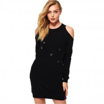 Vestido Superdry G80000PP, Talla X-Small, Color Negro