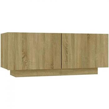 VidaXL Bedside Table Sonoma Oak 100x35x40 cm Engineered Wood