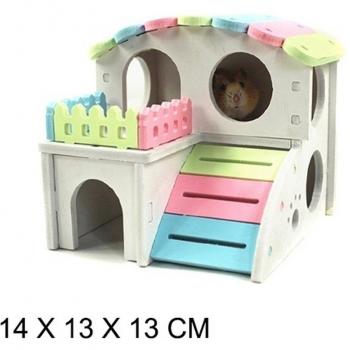 Hamster Castle Toy with Deck and Ladder