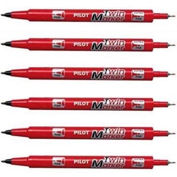 Pilot Twin Fineliner rot, 1 Stück