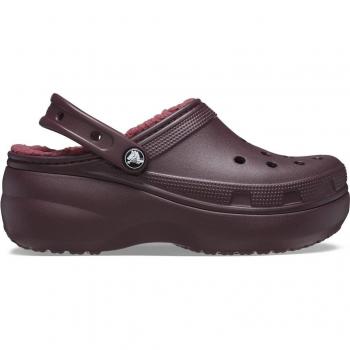 Zoccoli Foderati Crocs Classic Platform Dark Cherry EU 36-37