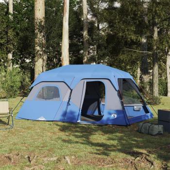 VidaXL Outdoor Zelt 9 Personen Blau Wasserdicht
