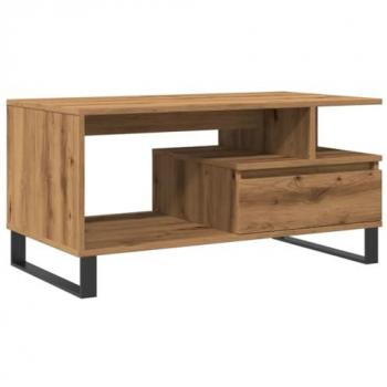 Mesa de Centro Roble Artisan 90x49x45 cm Madera de Ingeniería