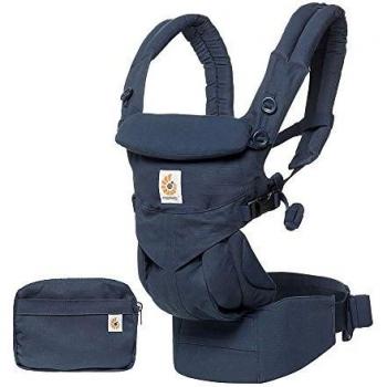 Ergobaby Porte-Bébé Ergonomique Omni 360 pour Nouveau-né, 4-Positions Dorsale et Ventral (Bleu Nuit)