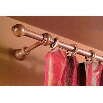 Supporto Strappo Bastone Legno Bianco 23mm 160cm con 2 Supporti