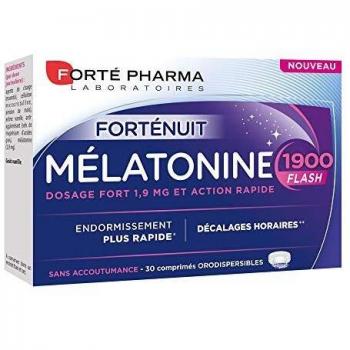 Forté Pharma Mélatonine Forténuit Flash 30 Comprimés Orodispersibles Goût Vanille