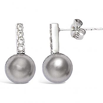 Silver 'Sissi' Rhodium Earrings