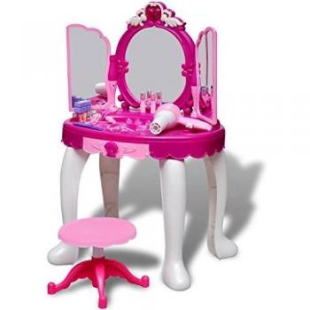 Playroom Toy Vanity with 3 Mirrors