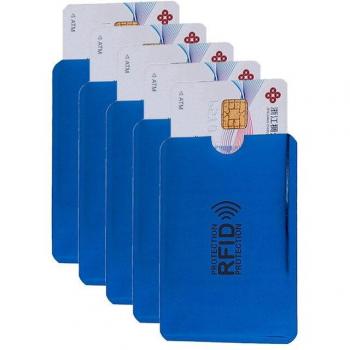Estuche Protección NFC Aluminio 5 Tarjetas
