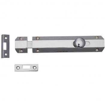 10.16 cm Chrome Finish Flat Bolt