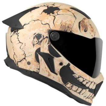 Bogotto Rapto Skull Casque Beige – XL Version