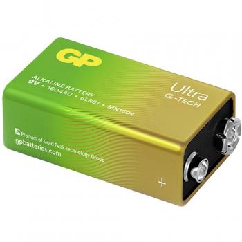 GP Ultra Alkaline 9V Blockbatterie für langanhaltende Energie