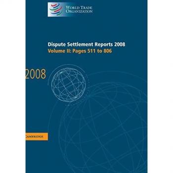 Dispute Settlement Reports 2008