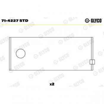 Glyco Universal Pleuellager für IVECO – 98459979, 1901619, 1901620, 71‑4227 Std