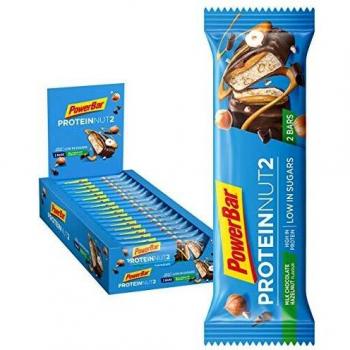 PowerBar Nut2 Barras de Proteína Chocolate con Avellana 18x(2x22,5g)