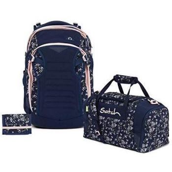Dreifach-Schulrucksack‑Set „Satch Match Bloomy Breeze“ – Kinder