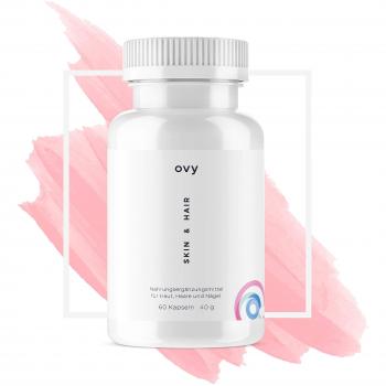 Frauen‑Kraftkapseln Ovy SKIN & HAIR – 60 Portionen für Kopfhaut und Nägel