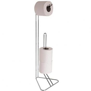 Réserve élégante à rouleaux de papier toilette en chrome