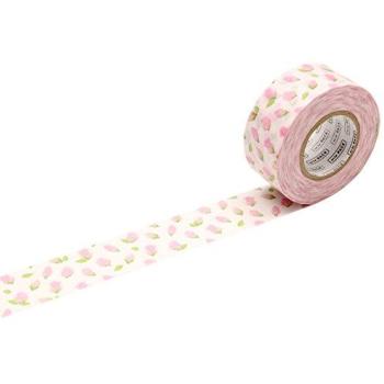 Tira de Mascarado 2,5 cm – Pack Rosa Flor con Capullos Multicolor