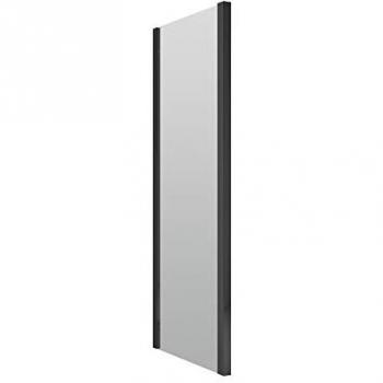 Ruwa 6mm Toughened Safety Glass Shower Side Panel 1900 x 760mm Matte Black