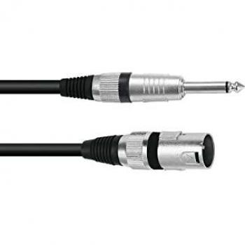 OMNITRONIC Adapterkabel XLR/Klinke mono 0,9 m sw