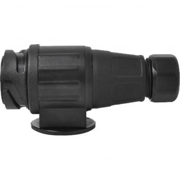 Black 12V 13‑Pin Trailer Electrical Adapter – 13‑Pole