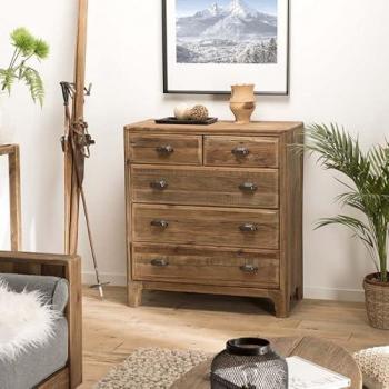 GreenLine 5 Cajones de Madera Reciclada 90x48x100