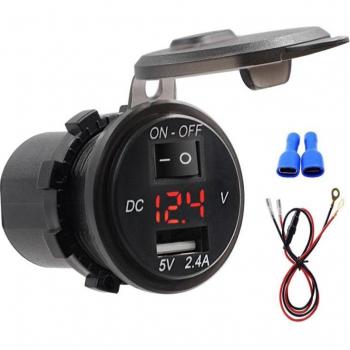 HydroCharge 12-24V Moto/Barco/Coche 20A Fusable