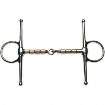 Korsteel 5″ Full Cheek Snaffle with Dual‑Material Rollers